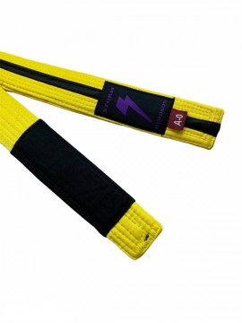 STORM KIDS BELT YELLOW WITH BLACK STRIPE